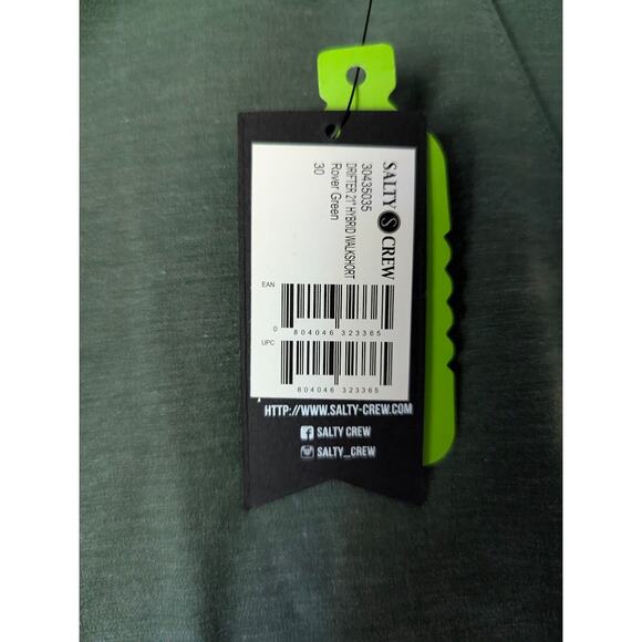 Salty Crew Drifter 21" Black Hybrid Walkshort - Picture 2 of 2